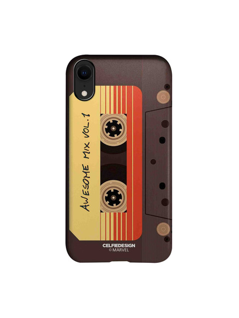

CelfieDesign Black & Yellow Awesome Mix Tape Printed iPhone XR Slim Back Case