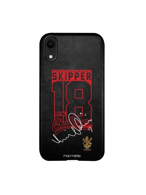 

CelfieDesign Black & Red Autograph Virat Printed iPhone XR Slim Back Case