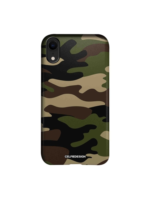 

CelfieDesign Green & Beige Camo Military Printed iPhone XR Slim Back Case