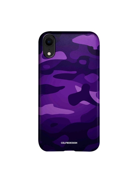 

CelfieDesign Purple & Black Camo Persian Printed iPhone XR Slim Back Case