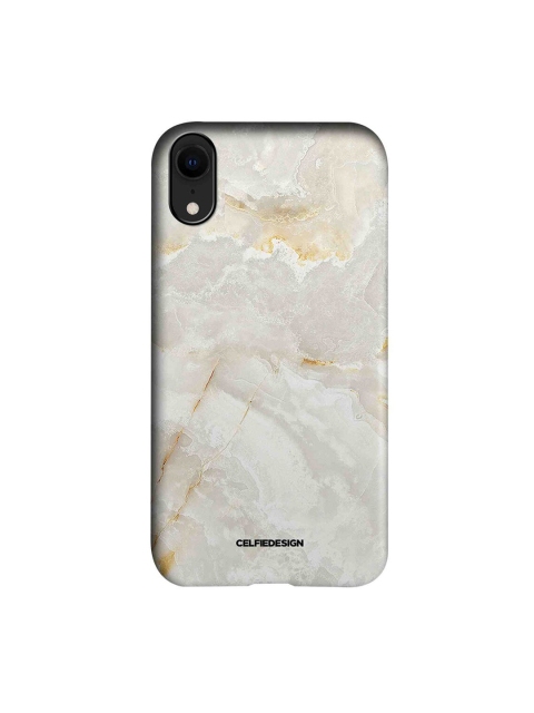 

CelfieDesign White & Beige Marble Creama Marfil Printed iPhone XR Slim Back Case