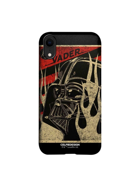 

CelfieDesign Black & Beige Vader Stamp Printed iPhone XR Slim Back Case