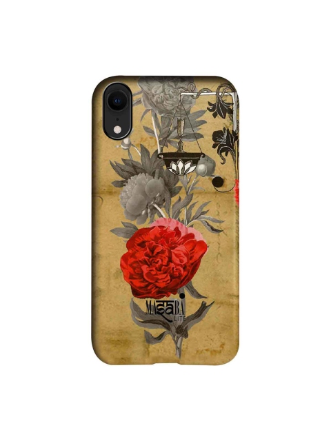 

CelfieDesign Brown & Red Masaba Floral Scale iPhone XR Slim Back Case