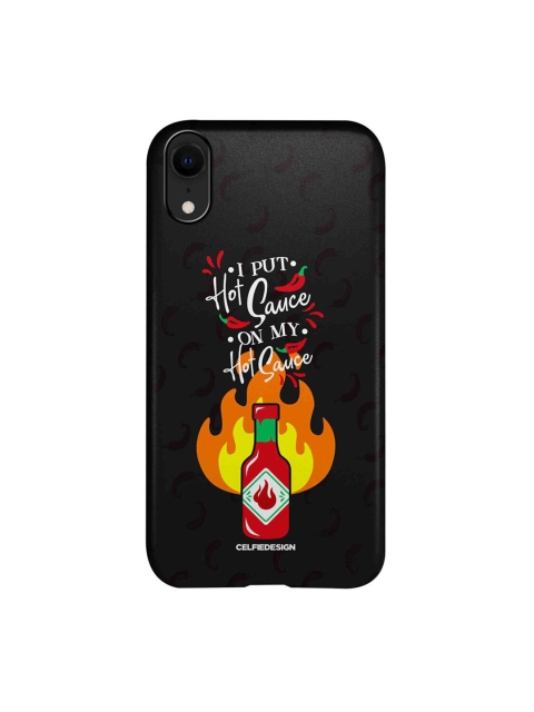 

CelfieDesign Black & Red Hot Sauce iPhone XR Slim Back Case