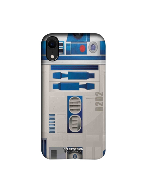 

CelfieDesign Grey & Blue Attire R2D2 iPhone XR Slim Back Case