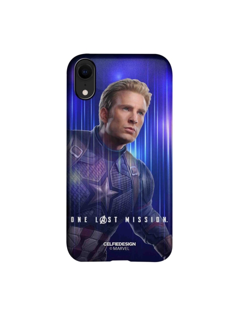 

CelfieDesign Black & Blue One Last Mission iPhone XR Slim Back Case