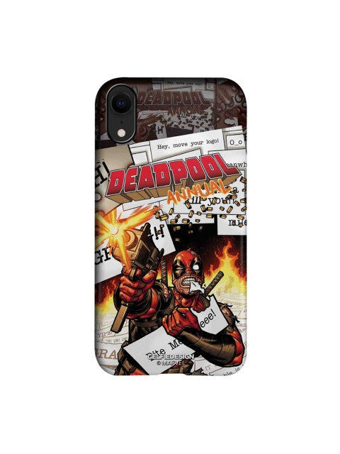 

CelfieDesign Black & White Comic Deadpool Printed iPhone XR Slim Back Case