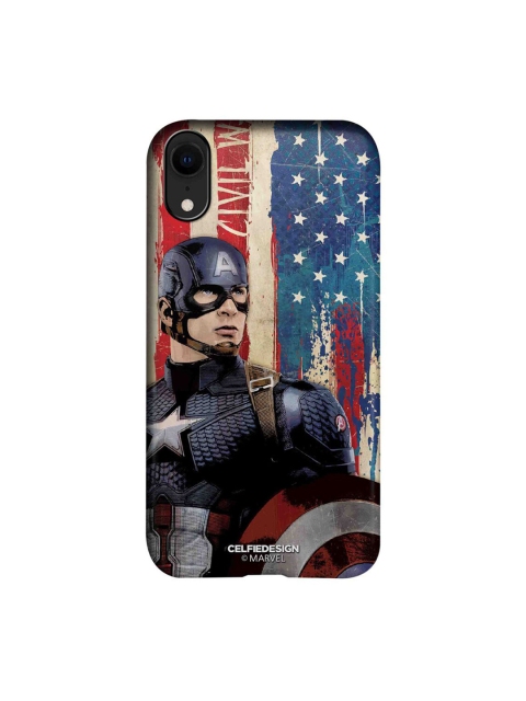 

CelfieDesign Blue & Red American Captain Printed iPhone XR Slim Back Case