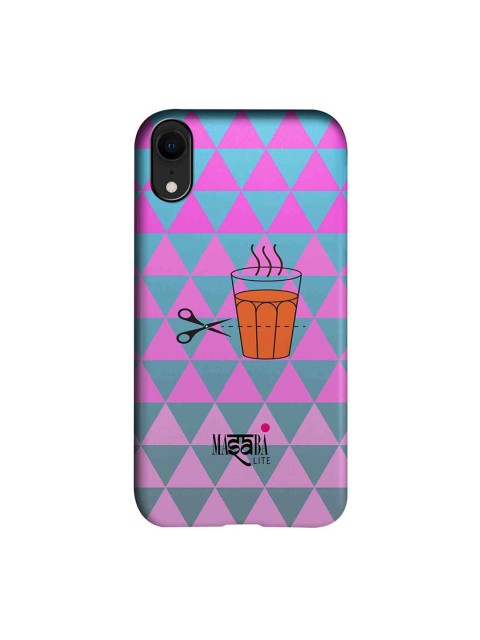 

CelfieDesign Pink & Blue Masaba Cutting Chai Printed iPhone XR Slim Back Case