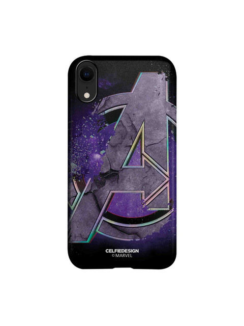 

CelfieDesign Black & Purple Endgame Logo iPhone XR Slim Back Case