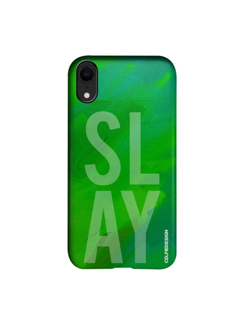 

CelfieDesign Green Slay iPhone XR Slim Back Case