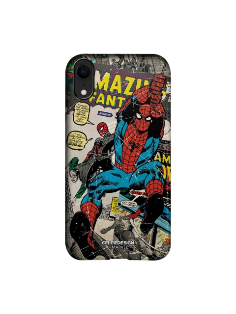 

CelfieDesign Black & Red Comic Spidey iPhone XR Slim Back Case