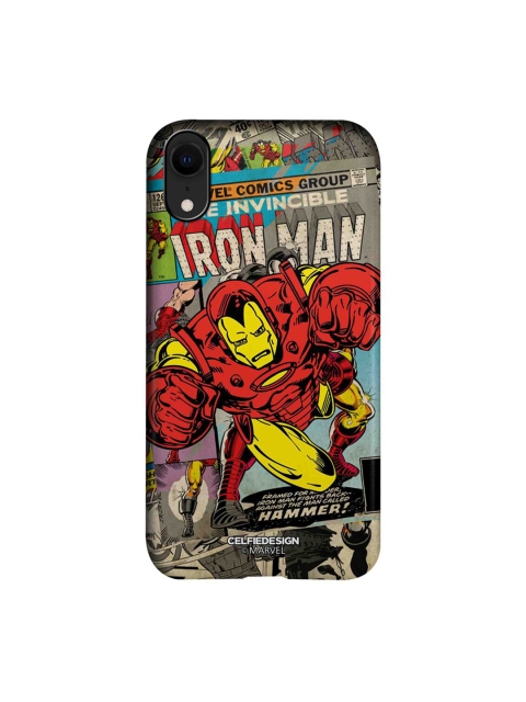 

CelfieDesign Red & Yellow Comic Ironman Printed iPhone XR Slim Back Case