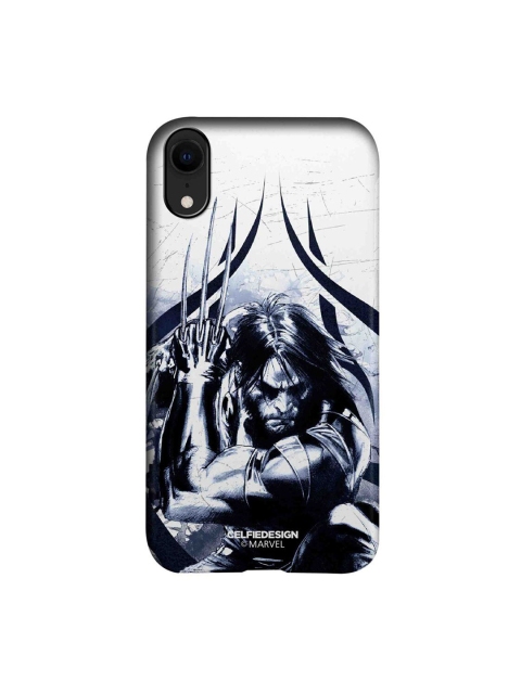 

CelfieDesign White & Black Lethal Logan iPhone XR Slim Back Case