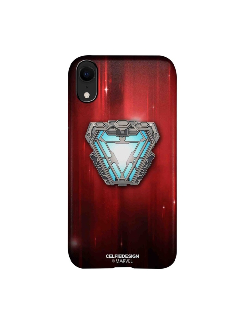 

CelfieDesign Red & Grey Iron man Infinity Arc Reactor iPhone XR Slim Back Case