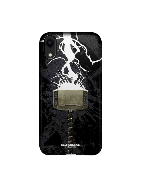 

CelfieDesign Black & White The Thunderous Hammer iPhone XR Slim Back Case