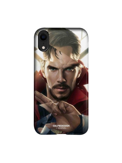 

CelfieDesign White & Red Doctor Strange Geometric iPhone XR Slim Back Case
