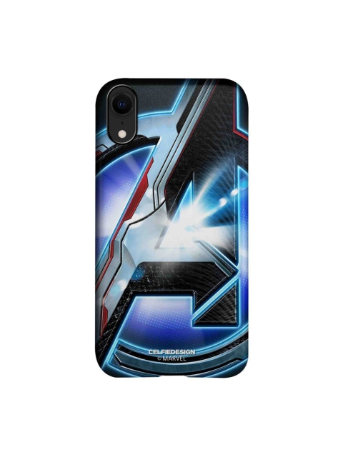 

CelfieDesign Black & Blue Endgame Logo iPhone XR Slim Back Case