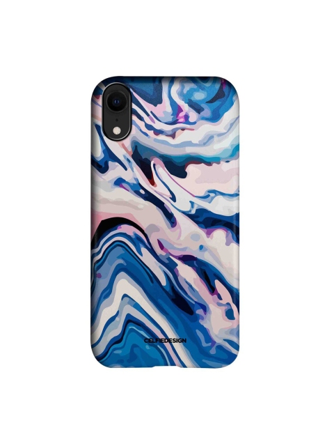 

CelfieDesign Blue & White Liquid Funk iPhone XR Slim Back Case