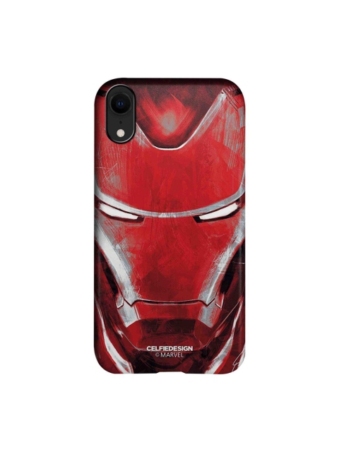 

CelfieDesign Red & Grey Charcoal Art Iron man iPhone XR Slim Back Case