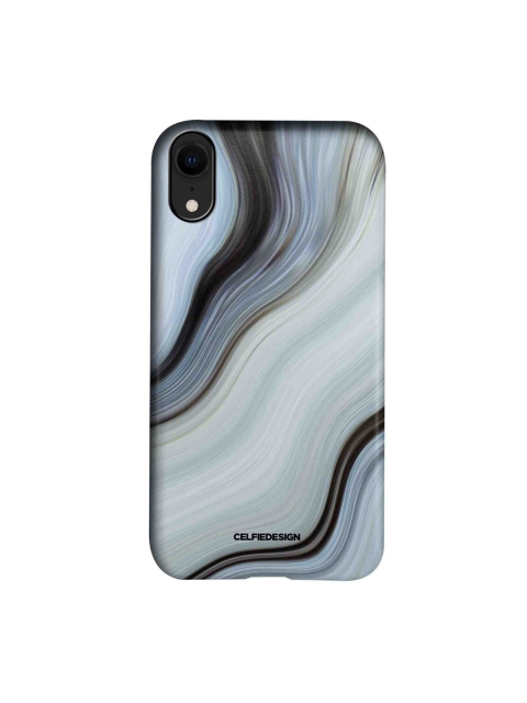 

CelfieDesign White & Black Liquid Funk iPhone XR Slim Back Case