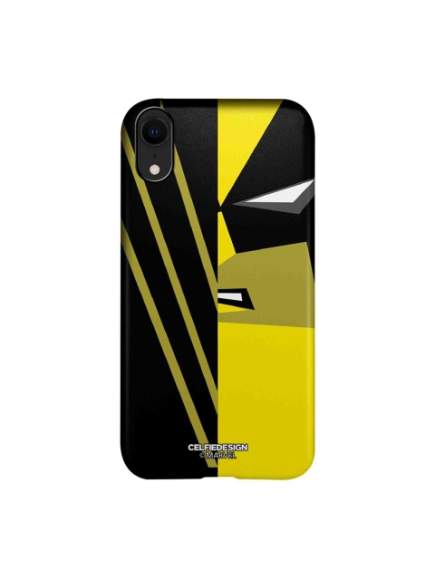 

CelfieDesign Yellow & Black Face Focus Wolverine iPhone XR Slim Back Case