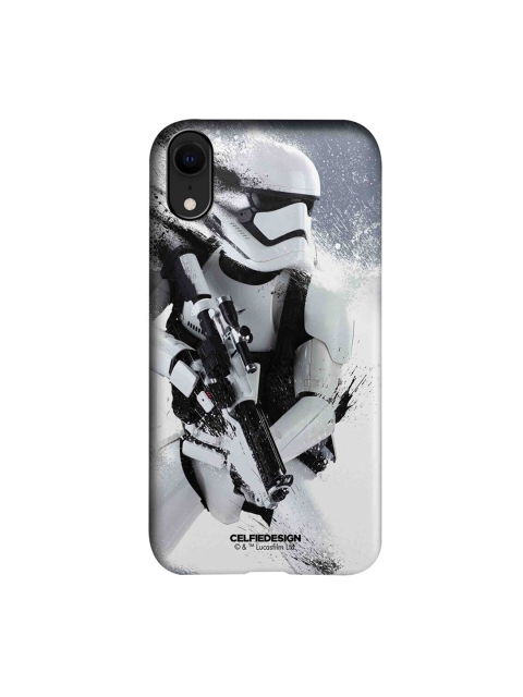 

CelfieDesign White & Black Trooper Storm iPhone XR Slim Back Case