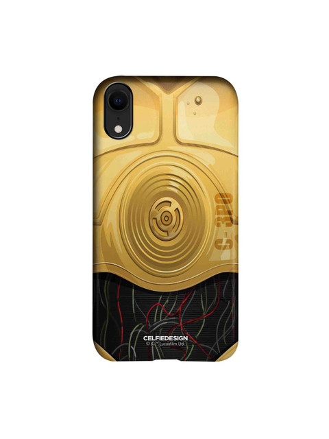 

CelfieDesign Black & Brown Attire C3PO iPhone XR Slim Back Case