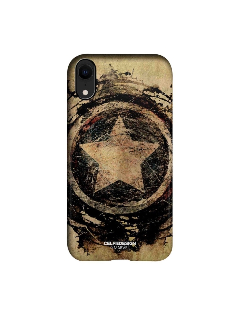 

CelfieDesign Black & Beige Symbolic Captain Shield iPhone XR Slim Back Case