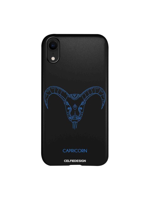 

CelfieDesign Black & Blue Capricorn iPhone XR Slim Back Case
