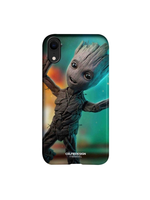 

CelfieDesign Green & Grey Baby Groot Dance iPhone XR Slim Back Case