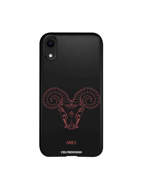 

CelfieDesign Black & Pink Aries iPhone XR Slim Back Case