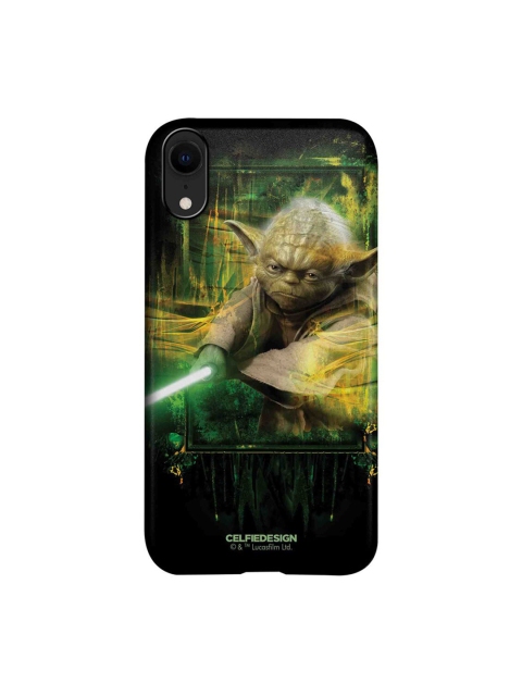 

CelfieDesign Black & Green Furious Yoda iPhone XR Slim Back Case
