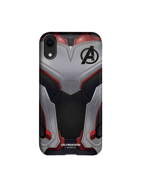 

CelfieDesign Grey & Black Avengers Endgame Suit Printed iPhone XR Slim Back Case