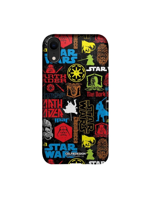 

CelfieDesign Multicoloured Star Wars Mashup Printed iPhone XR Slim Back Case, Multi