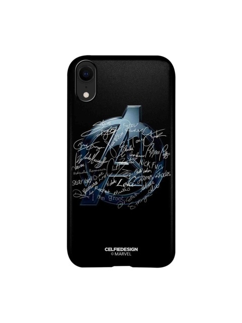 

CelfieDesign Black & Grey Avengers Nostalgia Printed iPhone XR Slim Back Case