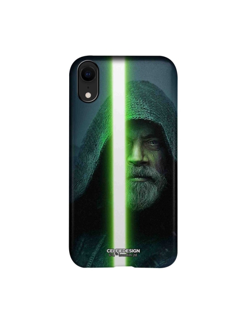 

CelfieDesign Green & White Light Saber Green Printed iPhone XR Slim Back Case