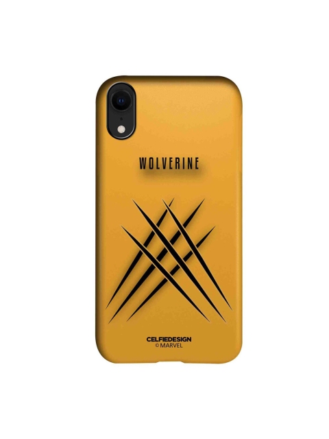 

CelfieDesign Yellow & Black Minimalistic Wolverine Printed iPhone XR Slim Back Case