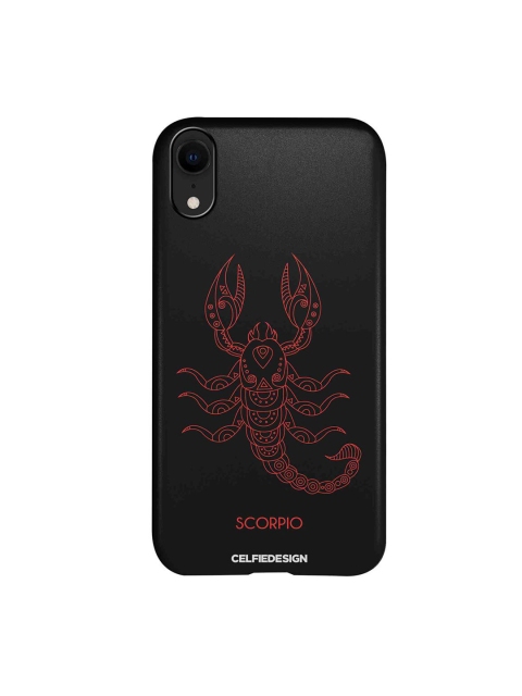 

CelfieDesign Black & Pink Scorpio iPhone XR Slim Back Case