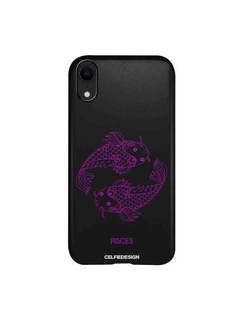 

CelfieDesign Black & Purple Pisces iPhone XR Slim Back Case