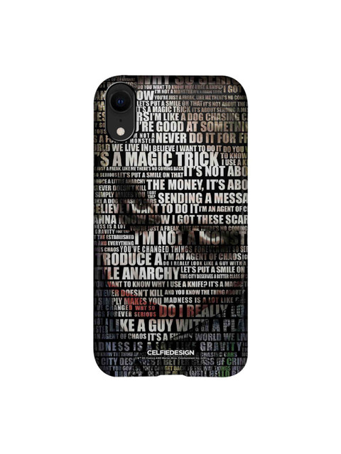 

CelfieDesign Black & White Joker Quotes Printed iPhone XR Slim Back Case