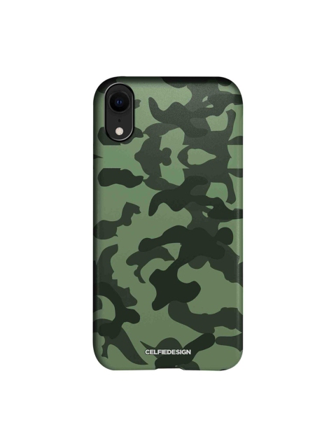 

CelfieDesign Green Camo Green Printed iPhone XR Slim Back Case
