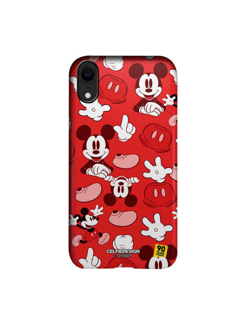 

CelfieDesign Red & White Mickey Classic Printed iPhone XR Slim Back Case