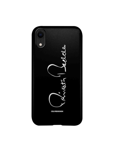 

CelfieDesign Black & White AB Signature Printed iPhone XR Slim Back Case