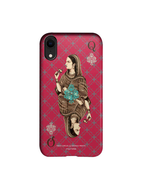 

CelfieDesign Pink & Beige Ban Ja Rani Printed iPhone XR Slim Back Case