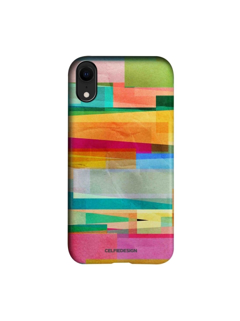 

CelfieDesign Multicoloured Abstract Fusion Printed iPhone XR Slim Back Case, Multi