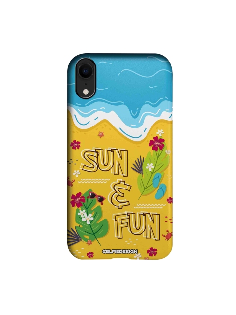 

CelfieDesign Blue & Yellow Sun And Fun Printed iPhone XR Slim Back Case