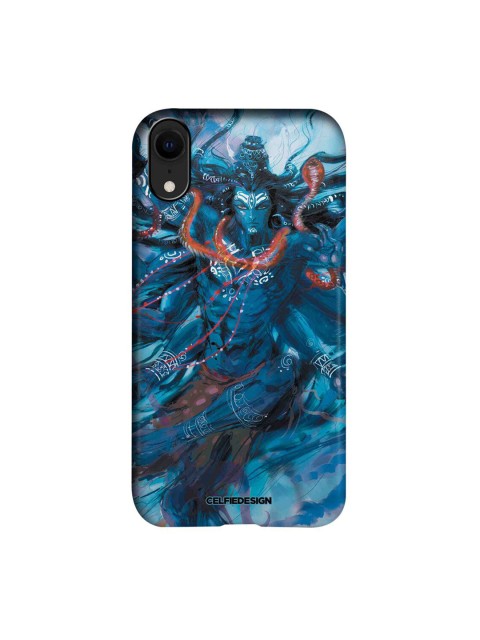 

CelfieDesign Blue & Red Shiva Tandav Printed iPhone XR Slim Back Case