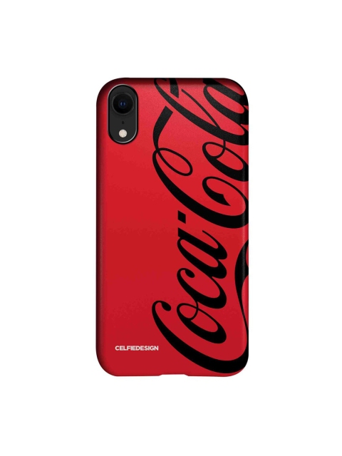 

CelfieDesign Red & Black Coke Printed iPhone XR Slim Back Case