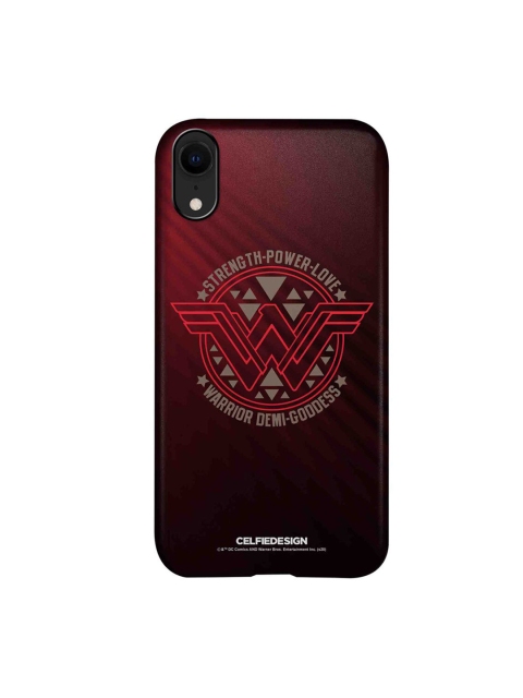 

CelfieDesign Multi-Coloured Wonder Woman Stamp iPhone XR Back Case